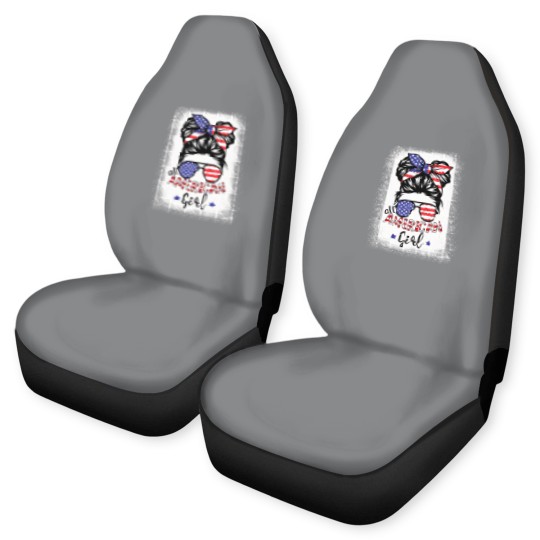 Discover All American Girl Bleached Car Seat Covers Patriotic July 4th Car Seat Covers