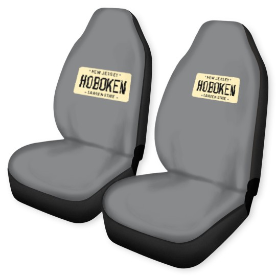 Discover Hoboken New Jersey License Plate Car Seat Covers