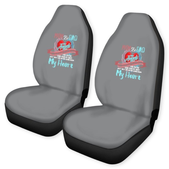 Discover Mom & Dad My Angels Car Seat Covers - in memory of parents In Heaven Car Seat Covers