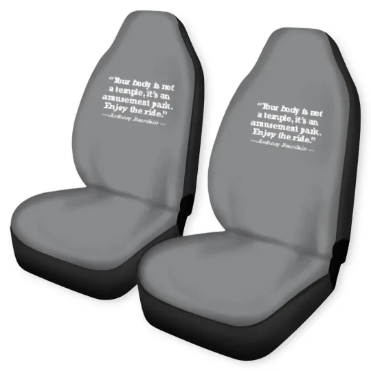 Discover Anthony Bourdain Enjoy The Ride Quote - Anthony Bourdain - Car Seat Covers