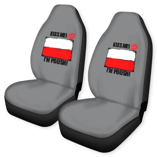 Discover Kiss Me I'm Polish Car Seat Covers