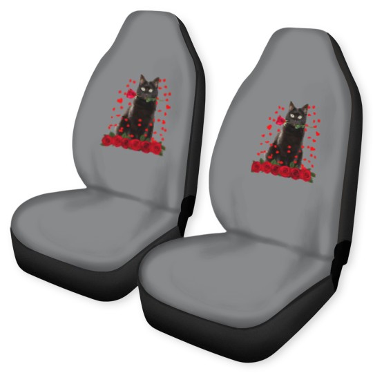 Discover Black Cat Valentines Day Teenager Car Seat Covers