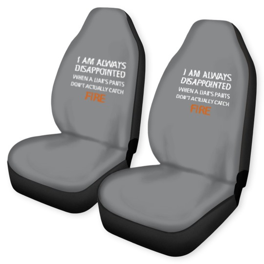 Discover I am always disappointed when a liar's pants don't actually catch fire, funny saying - Liar - Car Seat Covers