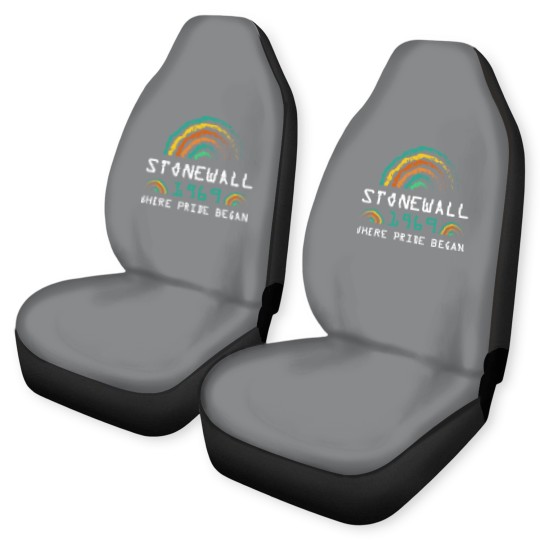 Discover Stonewall 1969 Rainbow Gay CSD 50 Years Pride Riot Car Seat Covers