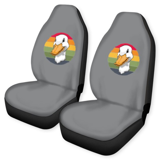 Discover Duck Head Retro Funny Water Ducklings Car Seat Covers