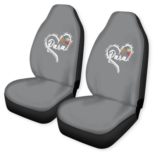 Discover Para Heart Paraprofessional Educator Paraeducator Car Seat Covers