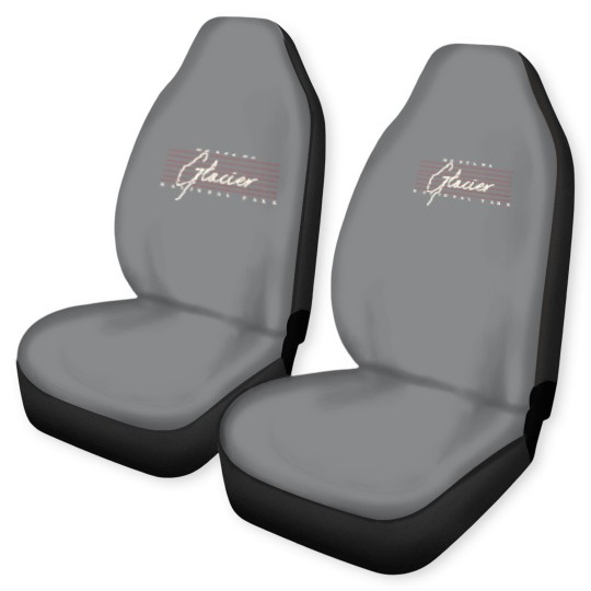 Discover Retro Glacier National Park Car Seat Covers