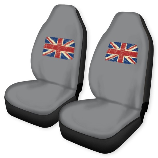 Discover Union Jack Flag - Vintage Look Car Seat Covers