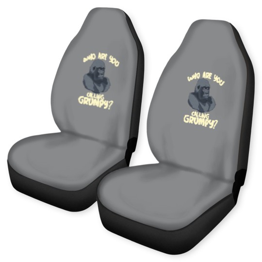 Discover grumpy gorilla monkey fear angry angry strong Car Seat Covers