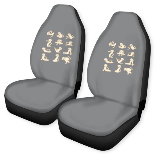 Discover Dogs doing Yoga Funny Animal Car Seat Covers Car Seat Covers