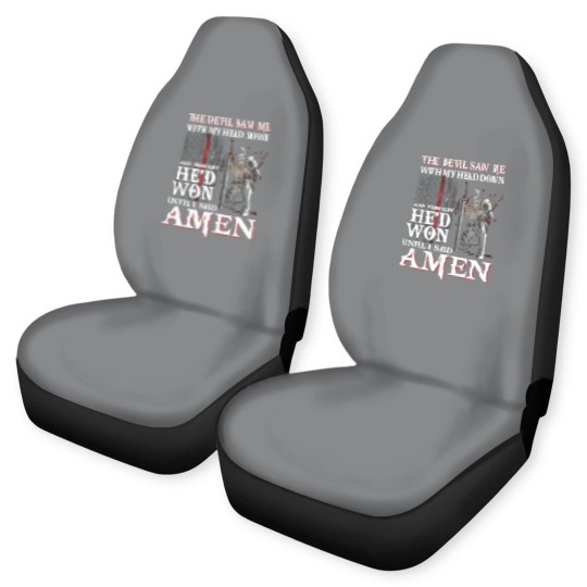 Discover The Devil Saw Me With My Head Down Thought He'D Won Car Seat Covers - The Devil Saw Me With My Head Down Thou - Car Seat Covers