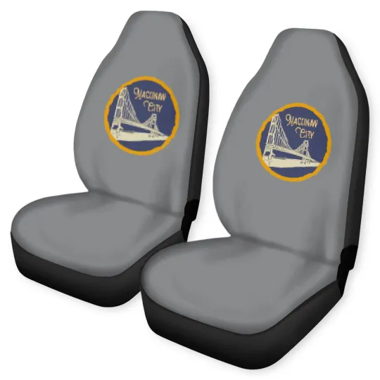 Discover Mackinaw City Decal - Mackinaw City - Car Seat Covers