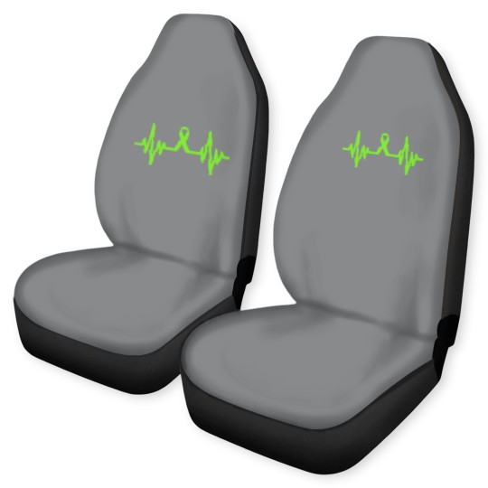 Discover lymphoma cancer ribbon heartbeat - Lymphoma Cancer - Car Seat Covers