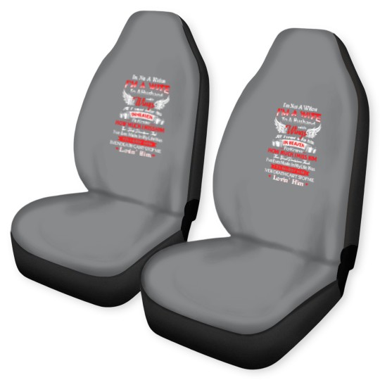 Discover I'm Not A Widow I'm A Wife To A Husband With Wings Car Seat Covers