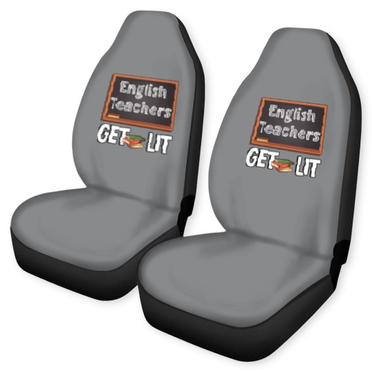 Discover Book Chalk Teacher English Literature Blackboard Car Seat Covers
