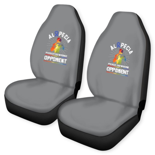 Discover Alopecia Awareness Hair Loss Warrior Beat Car Seat Covers