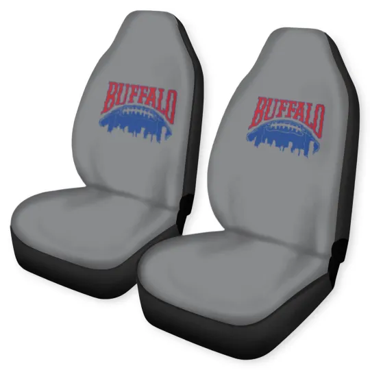 Discover Buffalo Football Vintage Skyline New York Bills Ma Car Seat Covers