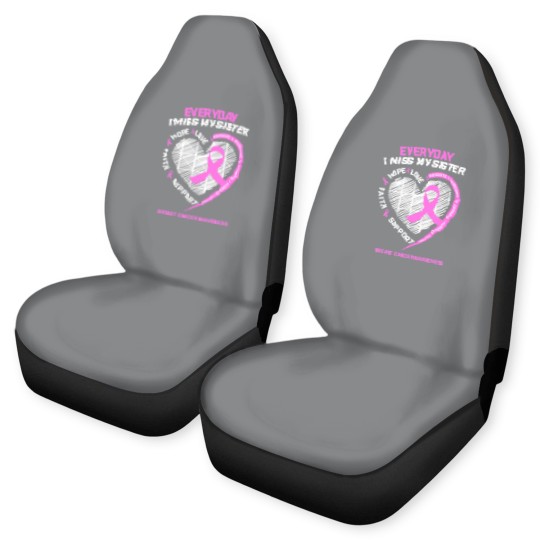 Discover Loving Memory Car Seat Covers Sister Breast Cancer Awareness Car Seat Covers