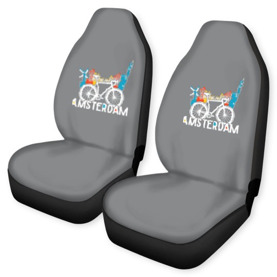 Discover Amsterdam bike in Holland Car Seat Covers