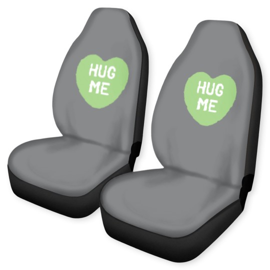 Discover Hug Me Green Candy Heart Car Seat Covers