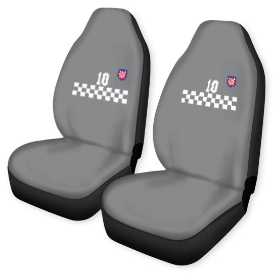 Discover Croatia Football Jersey Retro Red Hrvatska Soccer Car Seat Covers