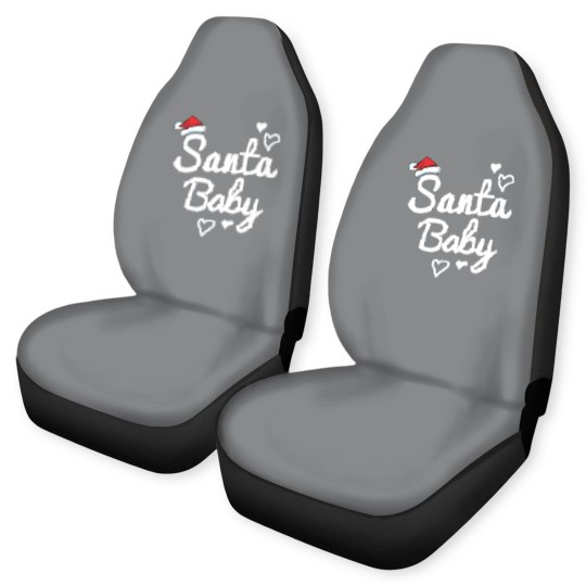 Discover Santa Baby saying Car Seat Covers