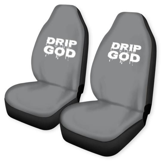 Discover DRIP GOD white Car Seat Covers