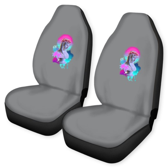 Discover Vaporwave Blessed Mother - Vaporwave - Car Seat Covers