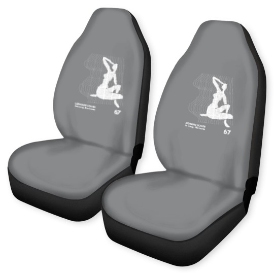 Discover Leonard Cohen / Minimalist Artwork Design - Leonard Cohen - Car Seat Covers