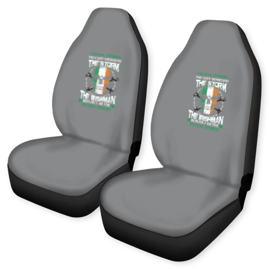 Discover he Devil whispers you can't with stand the storm. The Irishman replies I am the feckin storm - The Irishman Feckin Storm - Car Seat Covers
