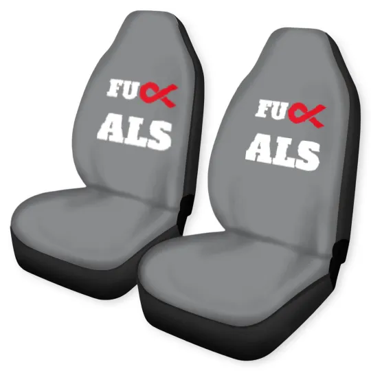 Discover Fuck ALS Awareness Month Red Ribbon Car Seat Covers