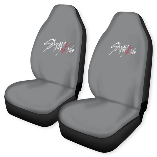 Discover Stray Kids Logo White Classic Car Seat Covers