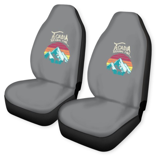 Discover Vintage Acadia National Park Maine Mountains Moose Car Seat Covers