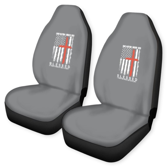 Discover One nation under god blessed is the nation whose Car Seat Covers