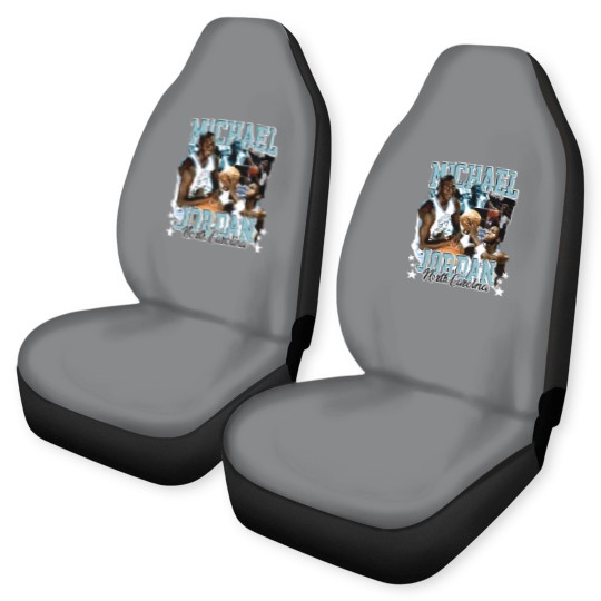 Discover Michael Jordan UNC 90s Style Vintage Bootleg Car Seat Covers graphic Car Seat Covers