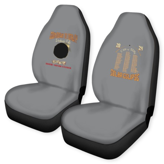 Discover Total Solar Eclipse Car Seat Covers April 8th 2024, Rock Concert Tour Car Seat Covers with Path of Totality Cities