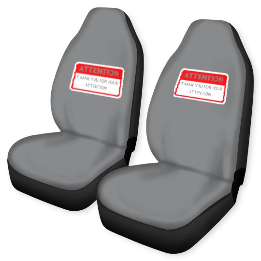 Discover Attention Thank You For Your Attention Car Seat Covers