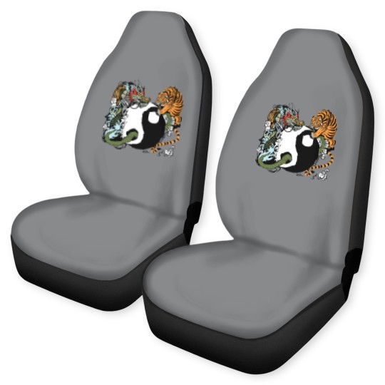 Discover dragon and tiger yin yang symbol Car Seat Covers