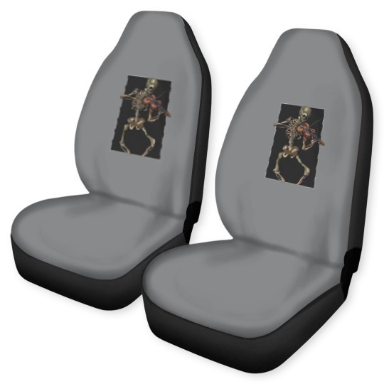 Discover Skeleton with violin - Skeleton - Car Seat Covers