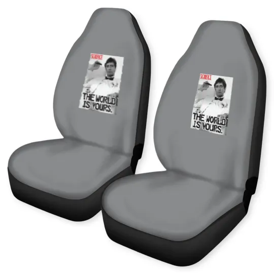 Discover Scarface The World Is Yours Car Seat Covers, Al Pacino Car Seat Covers