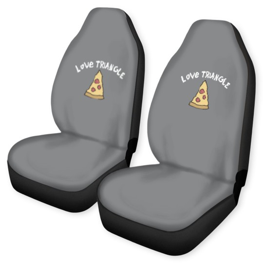 Discover Love Triangle Pizza Crusher Car Seat Covers