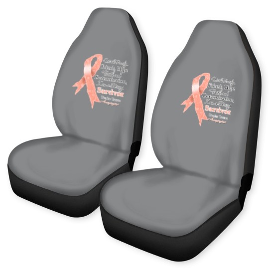 Discover Uterine Cancer Support Strong Survivor Car Seat Covers