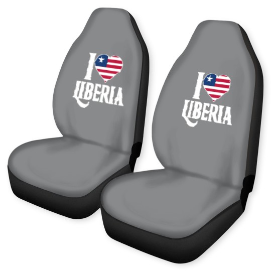 Discover I love Liberia flag Car Seat Covers