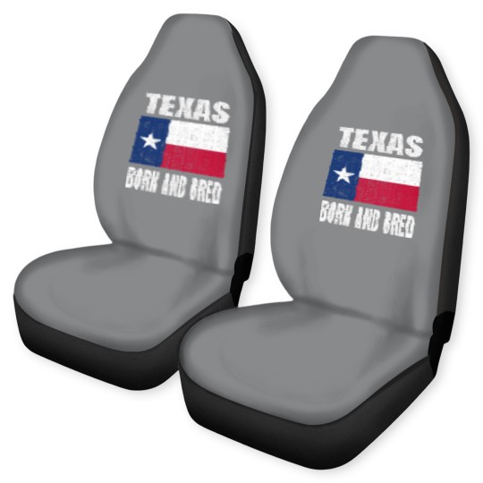 Discover Texas Born And Bred - Vintage Texas State Flag Car Seat Covers