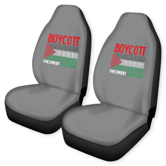 Discover Boycott Israel Divestment Sanctions - Palestine Car Seat Covers