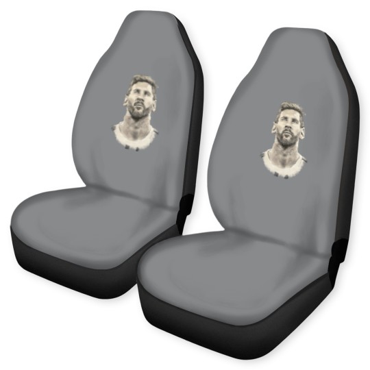 Discover Lionel Messi face Argentina Mens cotton Car Seat Covers Qatar 2022