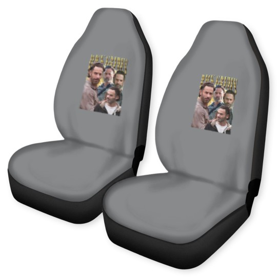 Discover Rick Grimes Vintage Car Seat Covers, Gift For Women and Man Unisex Car Seat Covers
