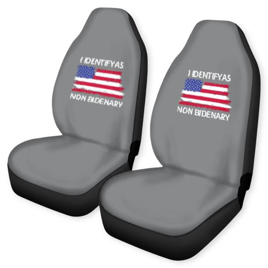 Discover I Identify As Non Bidenary Car Seat Covers, Conservative Car Seat Covers, Trump Car Seat Covers