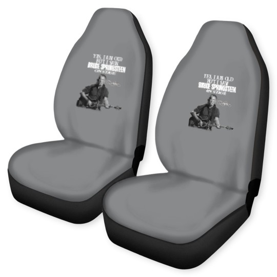 Discover SHUINIU Yes I Am Old But I Saw Bruce-Springsteen On Stage Car Seat Covers Vintage Gift Black