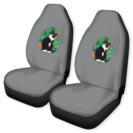 Discover Tuxedo Cat Tropical Gift Animal Lovers Car Seat Covers